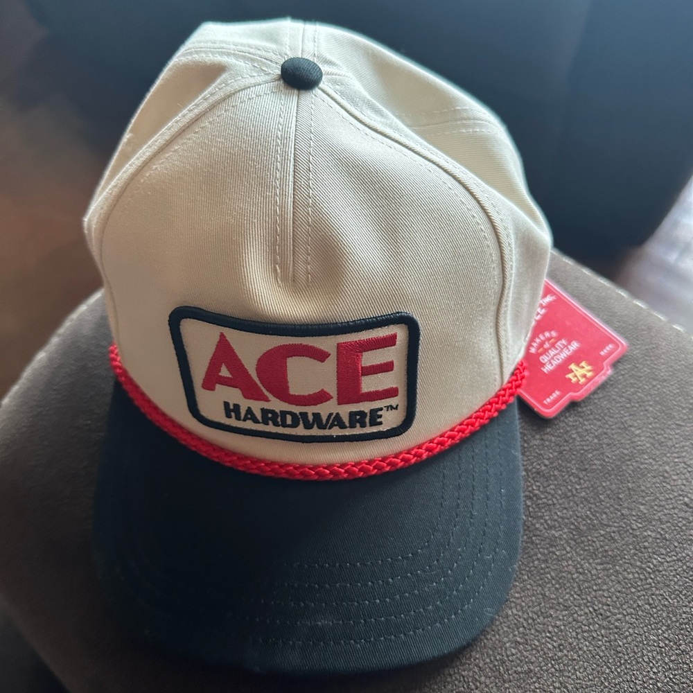 Ace Hardware Cream Colored Snap Back Hat